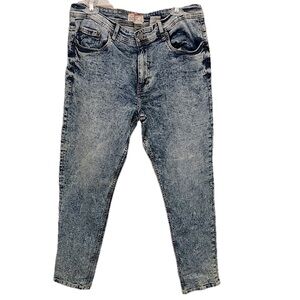 Akademik‎ Mens Vintage 90s Acid Wash Straight Leg Jean Size 34 x 30 Y2K Street